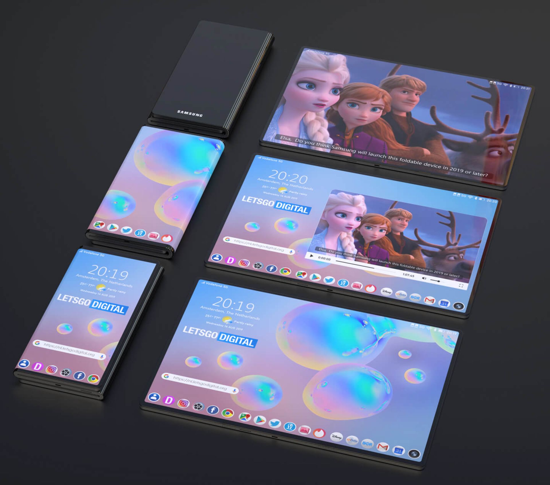 گوشی تاشدنی سامسونگ