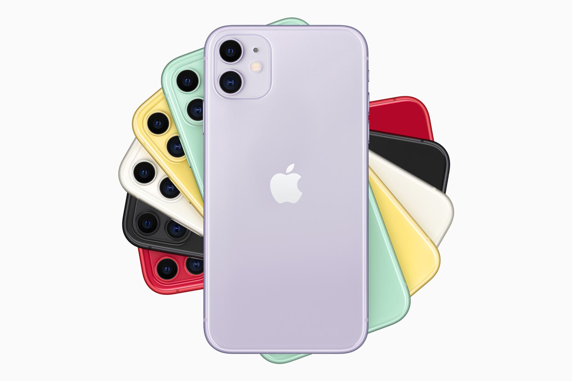آیفون 11 - نمای پشت - رنگ ها  / Apple iPhone 11