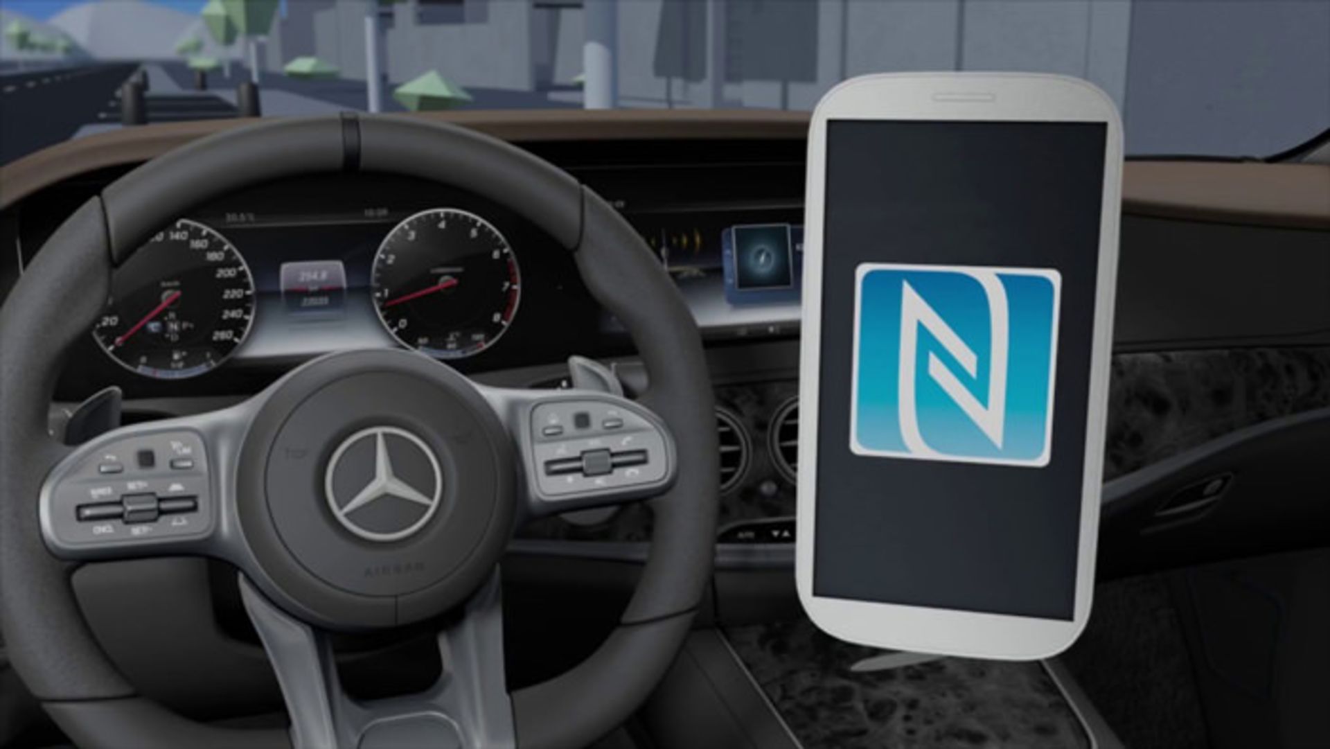اتصال گوشی به سیستم ناوبری خودرو از طریق NFC
