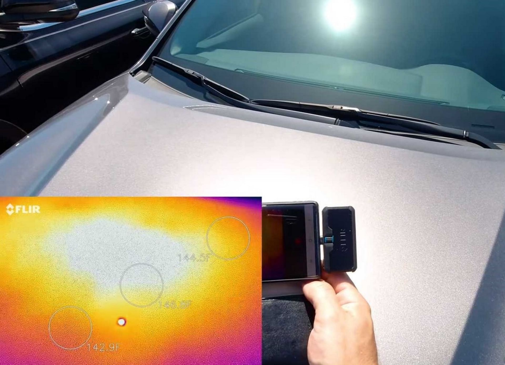 FLIR Car Color Heat Test