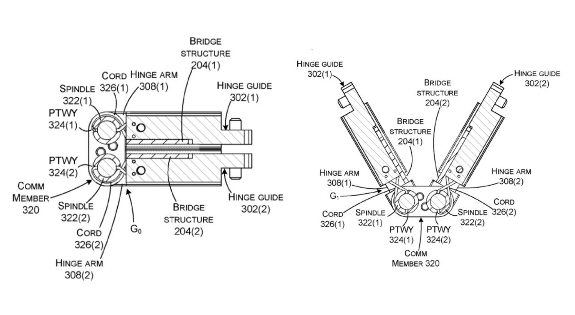 Microsoft dual screen Hinge patent cover
