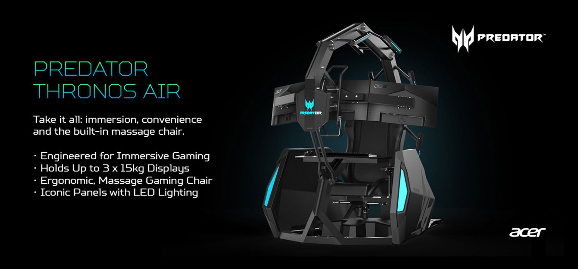 صندلی گیمینگ ایسر / acer predator thronos air gaming chair