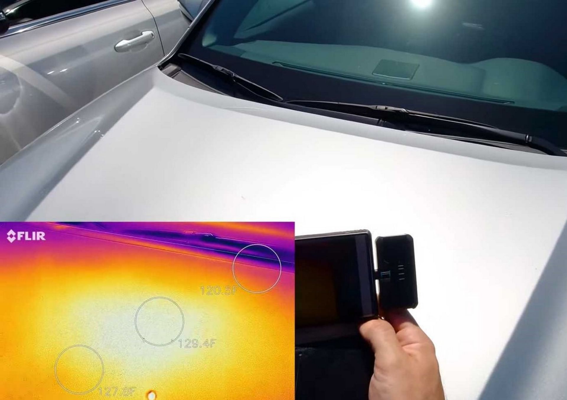 FLIR Car Color Heat Test
