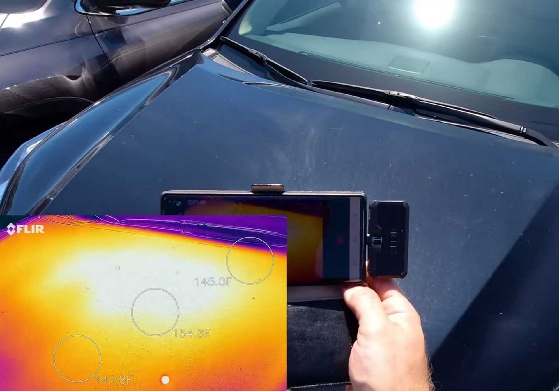 FLIR Car Color Heat Test