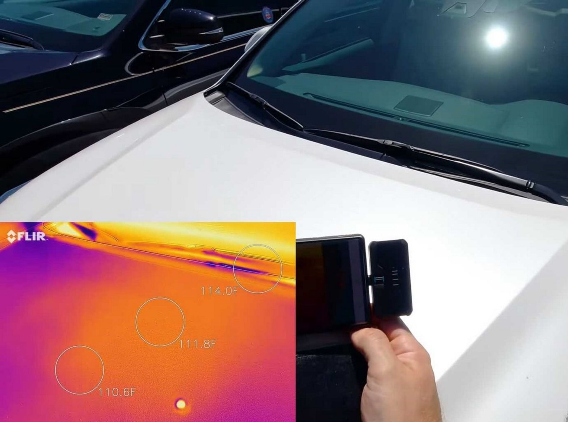 FLIR Car Color Heat Test