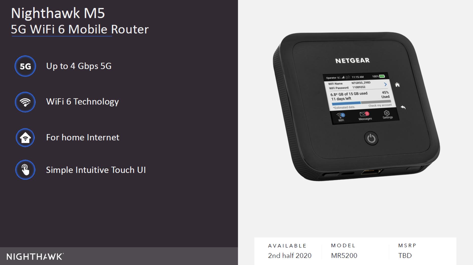 هات اسپات 5g وای فای 6 نت گیر M5