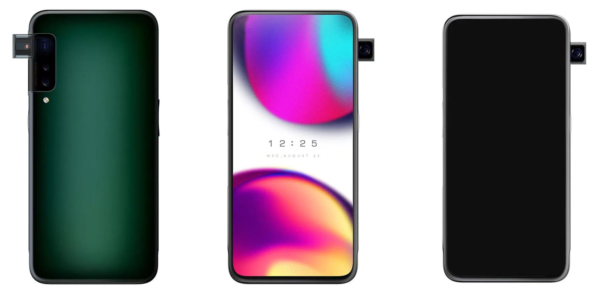 دوربین پاپ آپ جانبی اوپو / oppo side pop up camera