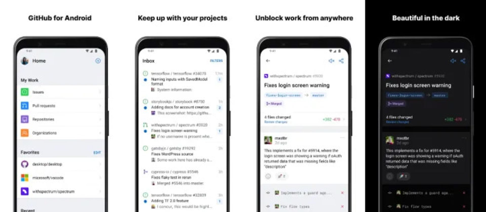 اپلیکیشن اندروید گیت هاب / github android app