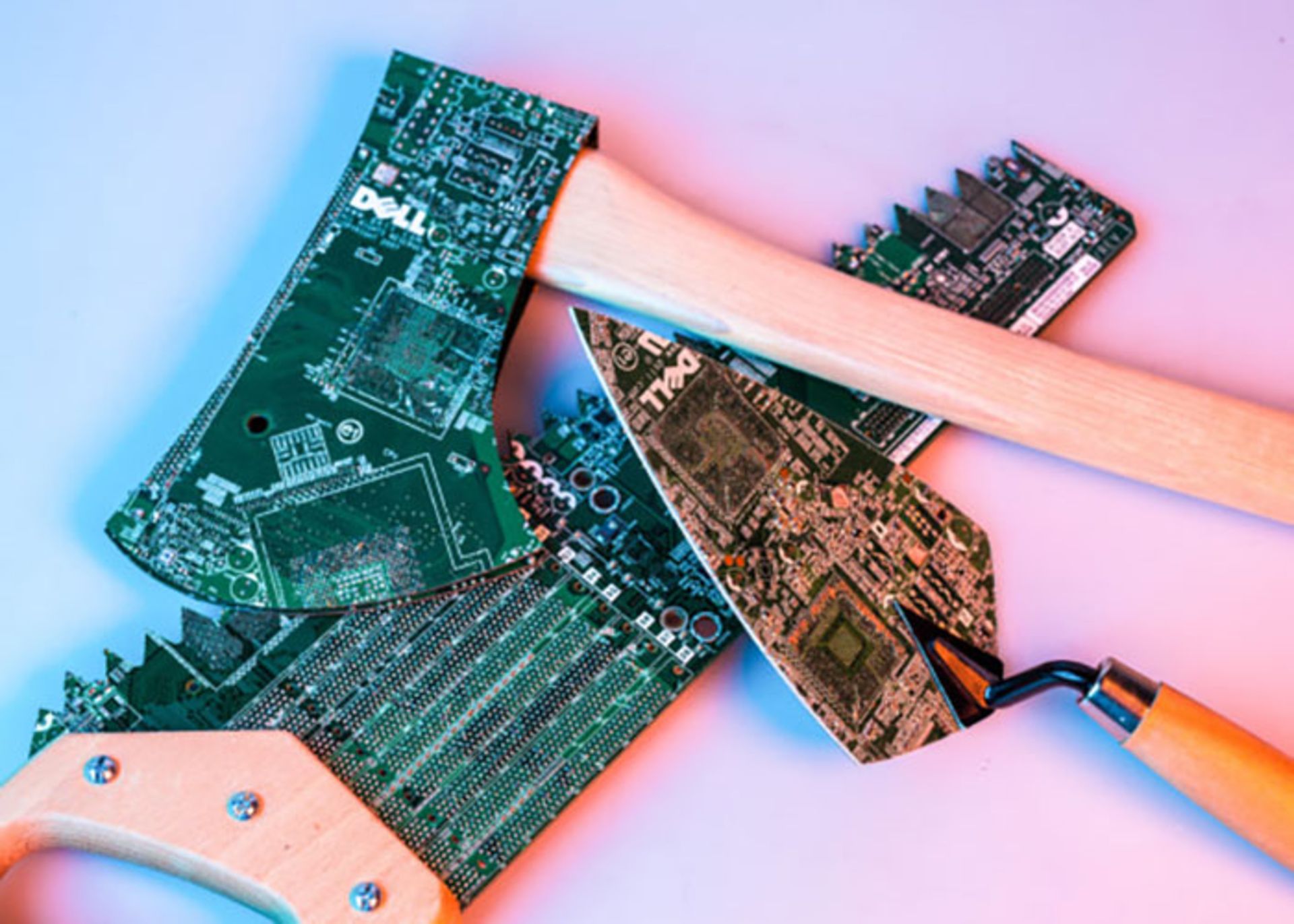 آثار هنری زباله های الکترونیکی