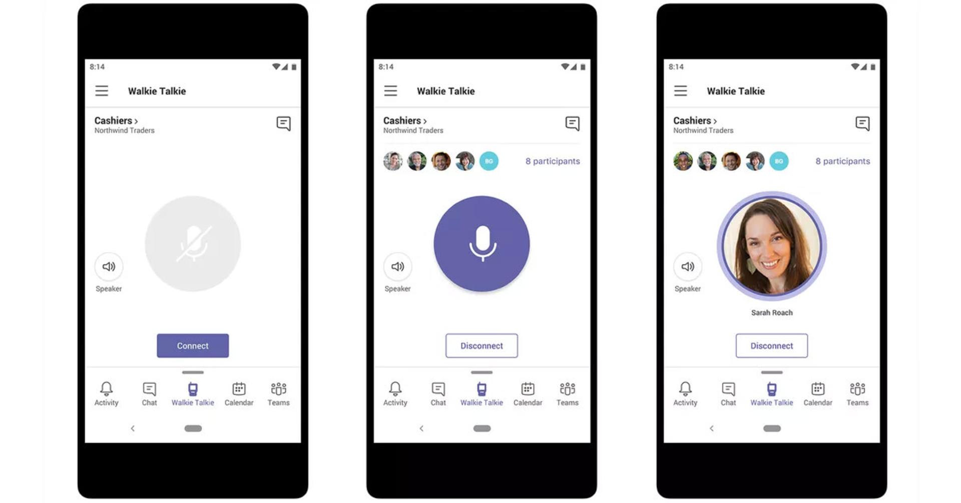 قابلیت واکی تاکی اپلیکیشن مایکروسافت تیمز / microsoft teams walkie talkie