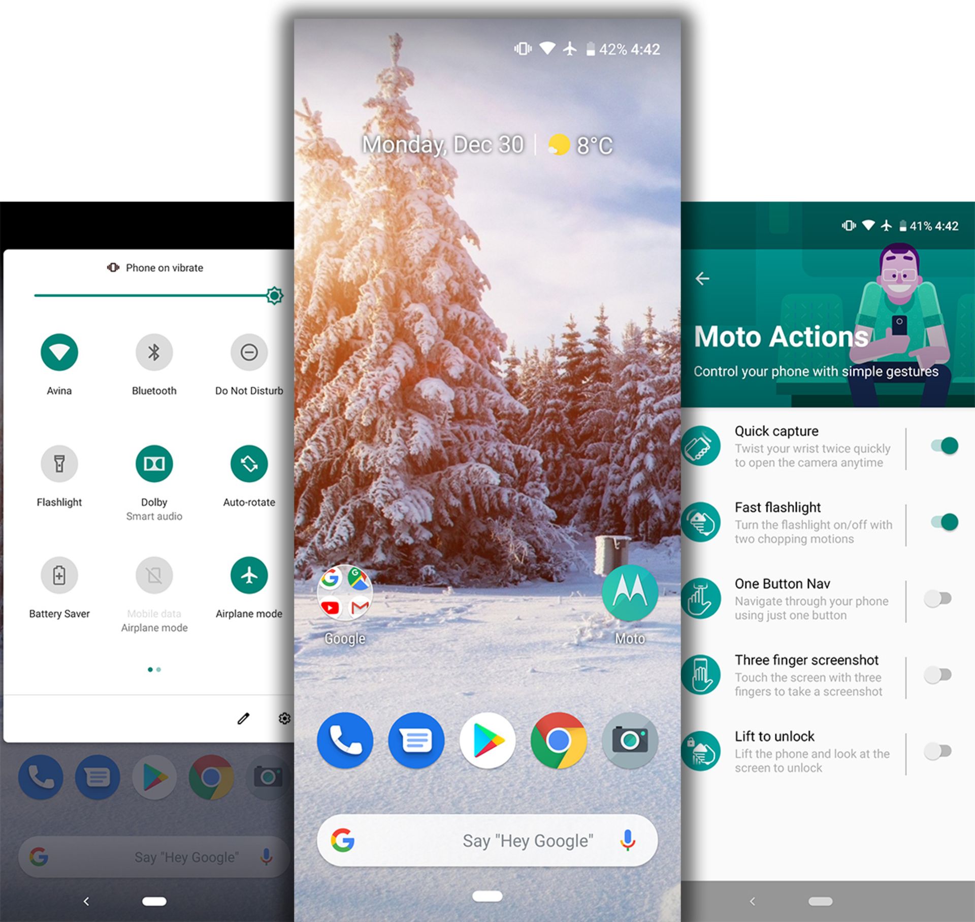 رابط کاربری موتورولا وان اکشن