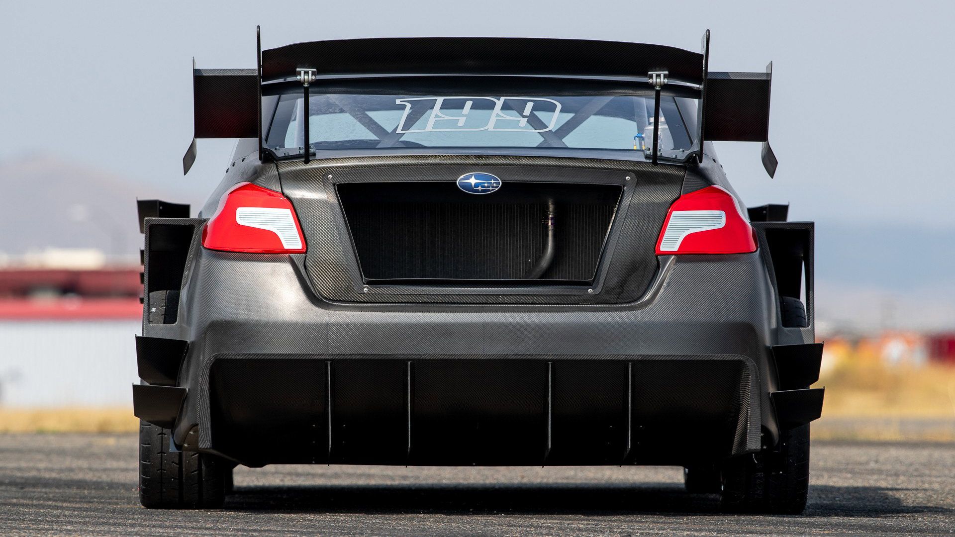 نمای صندوق عقب سوبارو WRX STI / Subaru  سیاه رنگ