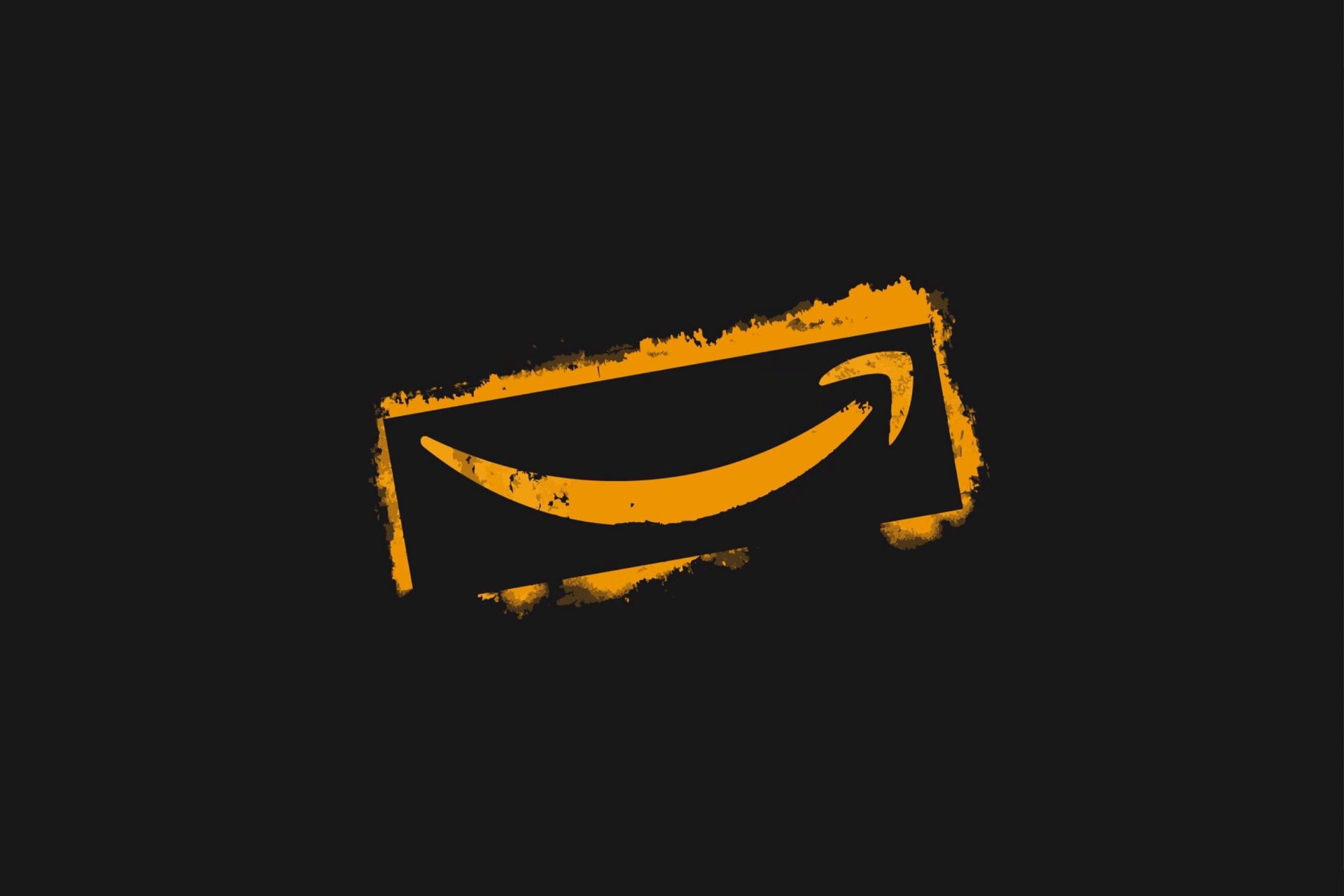 لوگو آمازون / Amazon طرح گرافیکی طلایی