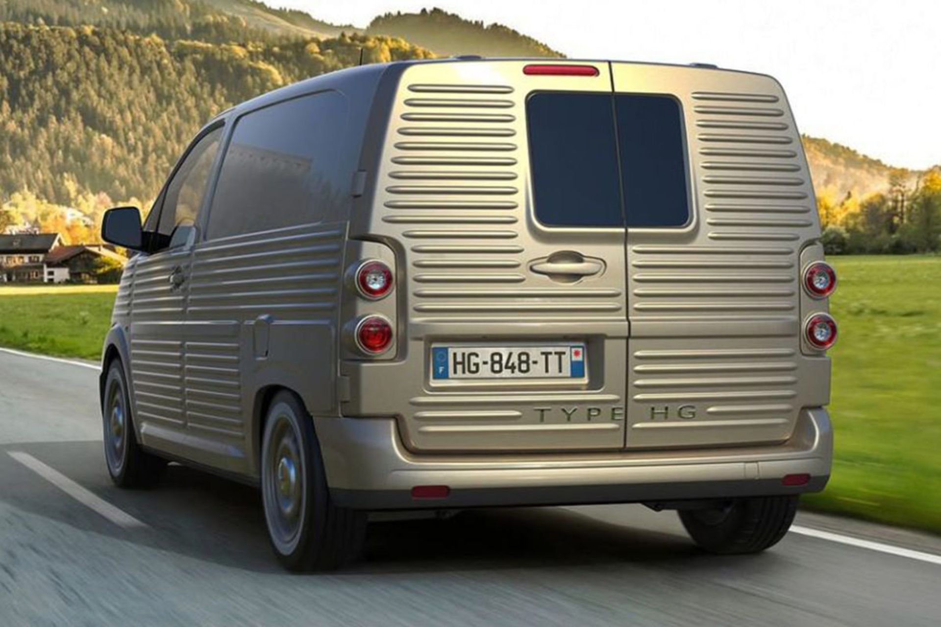 نمای عقب ون / Van کاسالینی تایپ اچ جی / Caselani Type HG مبتنی بر سیتروئن جامپی / Citroën Jumpy 