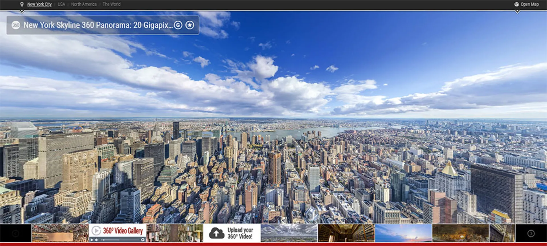 اسکرین شات وب سایت 360 Gigapixels