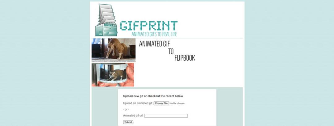 اسکرین شات وب سایت Gifprint