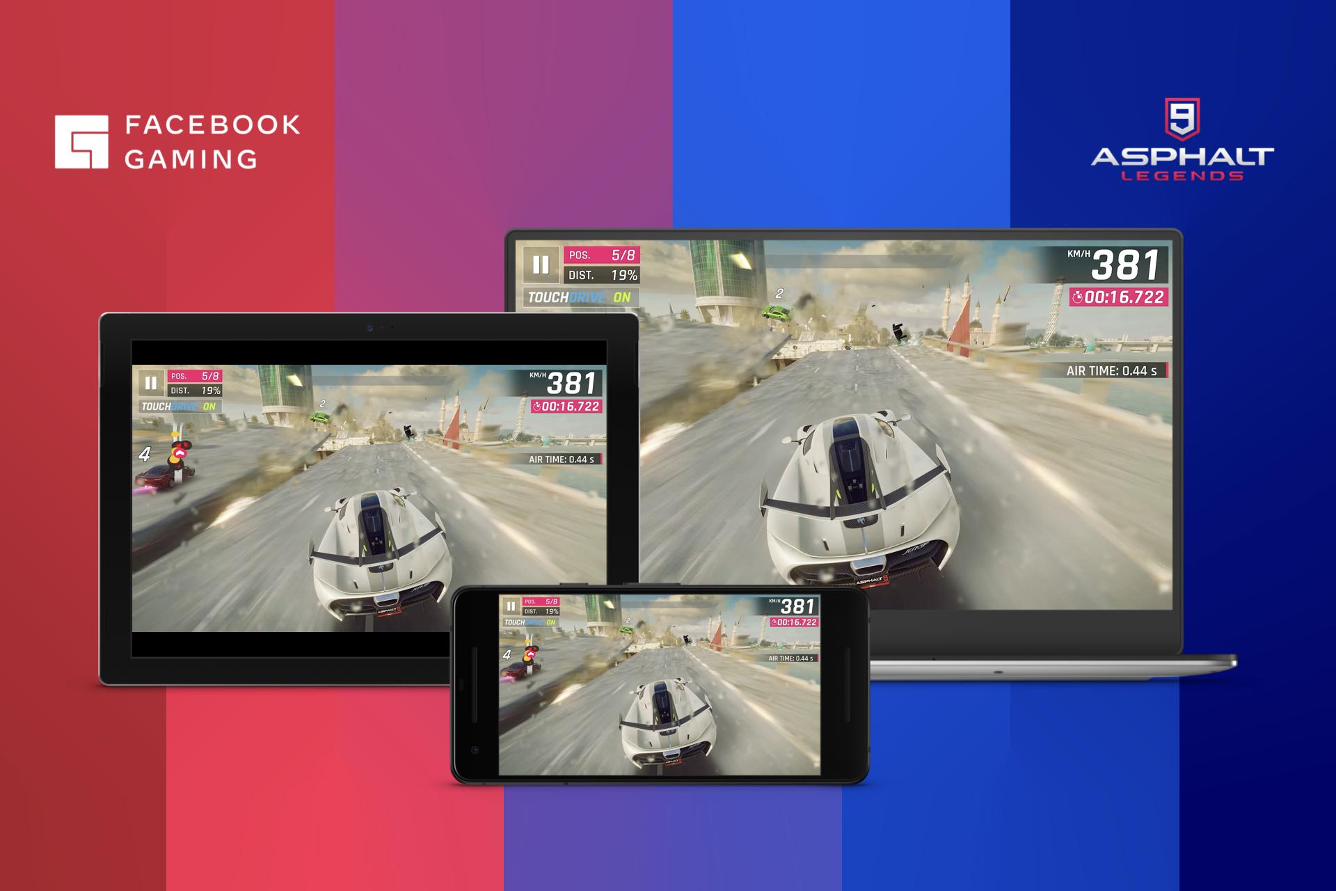 بازی آسفالت 9 روی فیسبوک گیمینگ / Facebook Gaming
