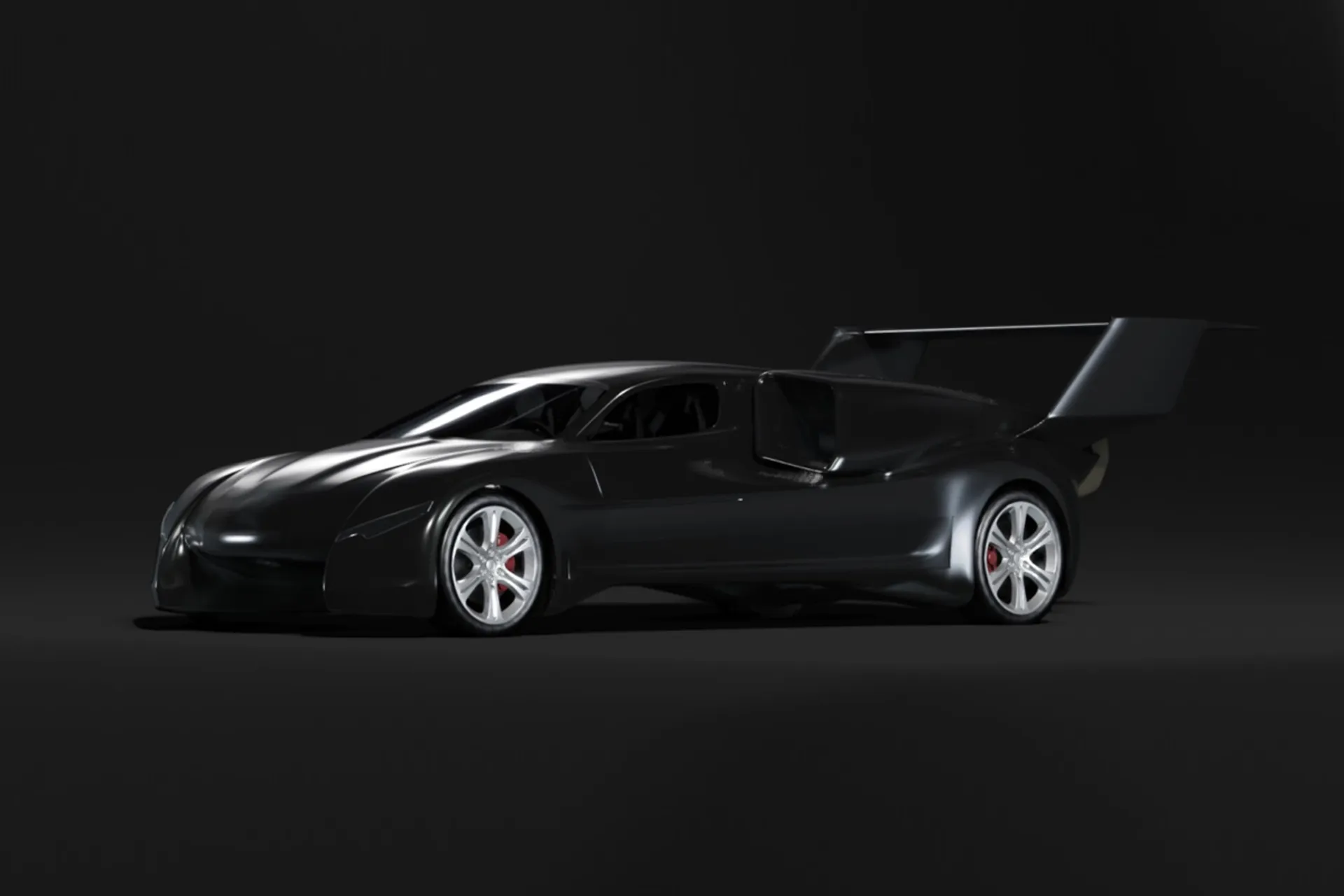 خودرو پرنده Firenze Lanciare در حالت جاده ای سه رخ جلو