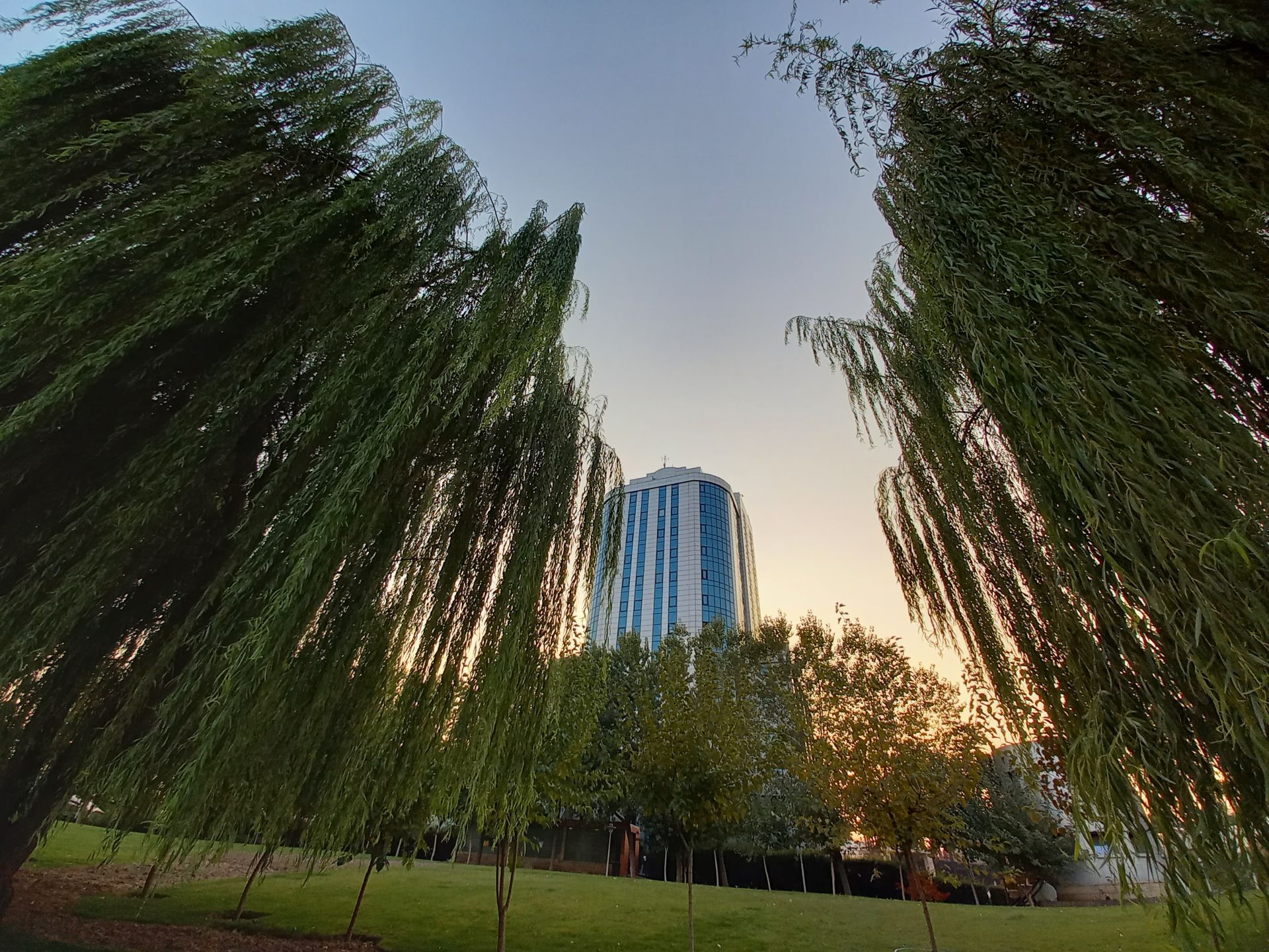 نمونه عکس دوربین اولتراواید گلکسی A31 در طول روز - ساختمان در پارک آب و آتش تهران