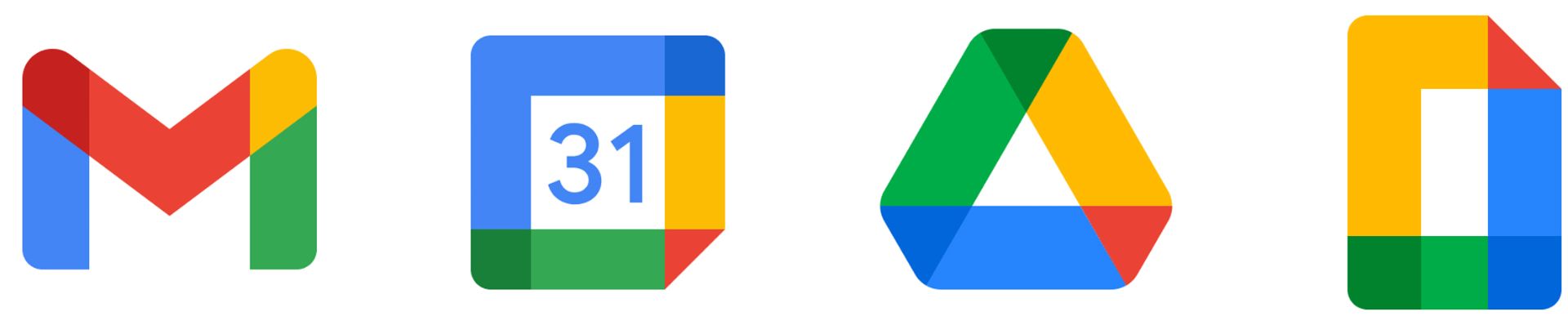 لوگو ۲۰۲۰ سرویس های گوگل ورکسپیس / Workspace شامل جیمیل