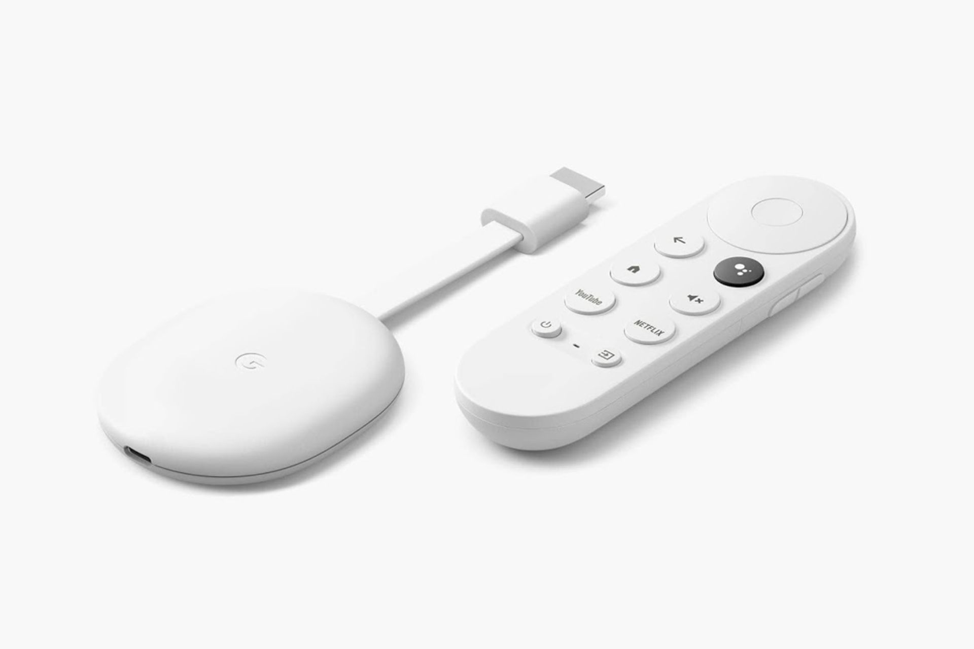 مدل 2020 کروم کست گوگل / Google Chromecast با ریموت کنترل سفید