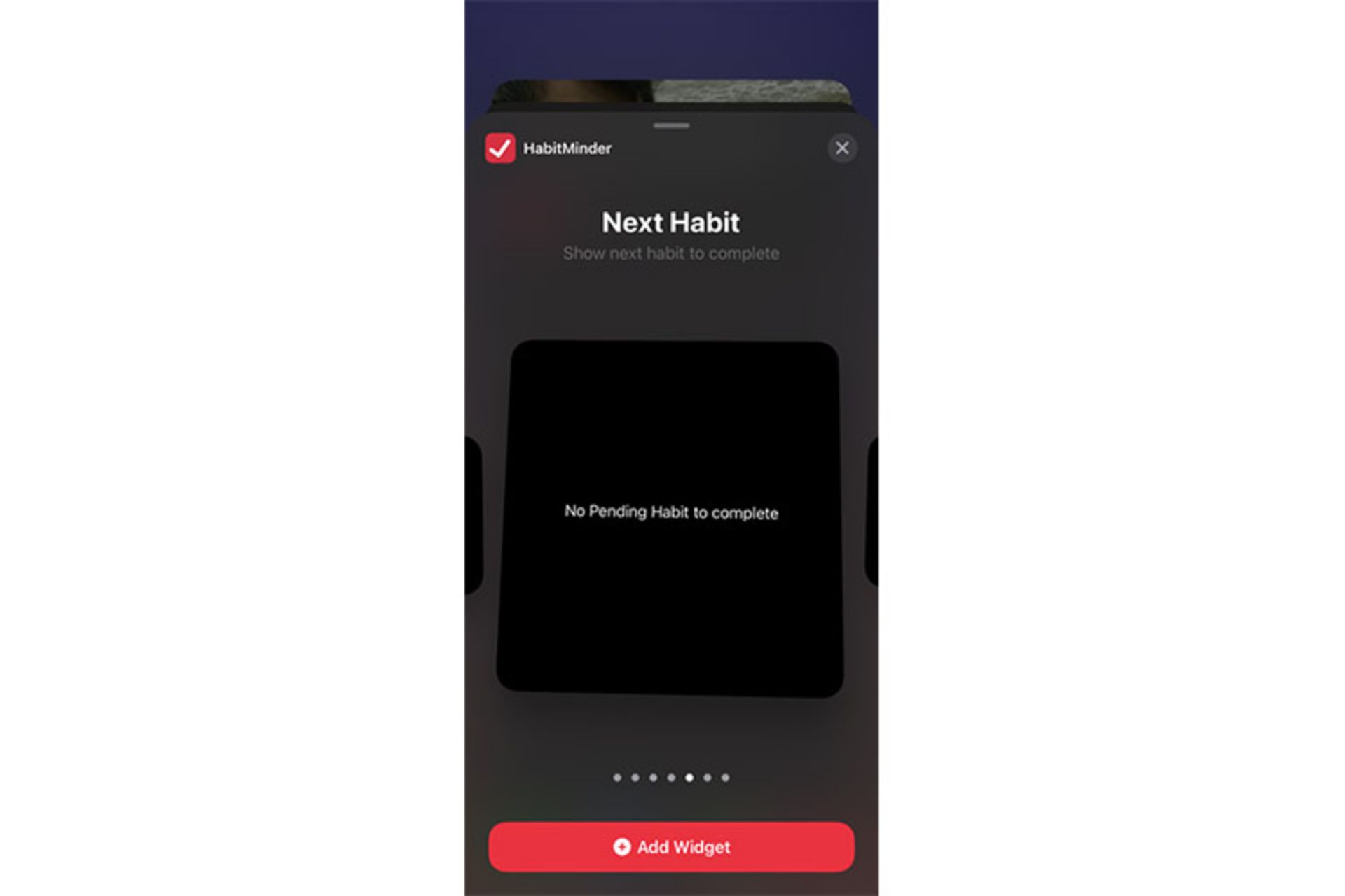 habbitminder ios widget