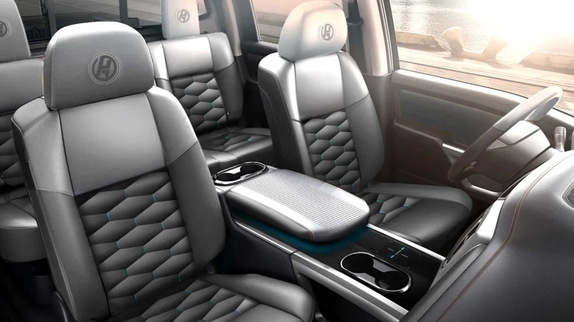 نمای کابین و صندلی وانت برقی / Electric Pickup Truck هرکول آلفا / Hercules Alpha