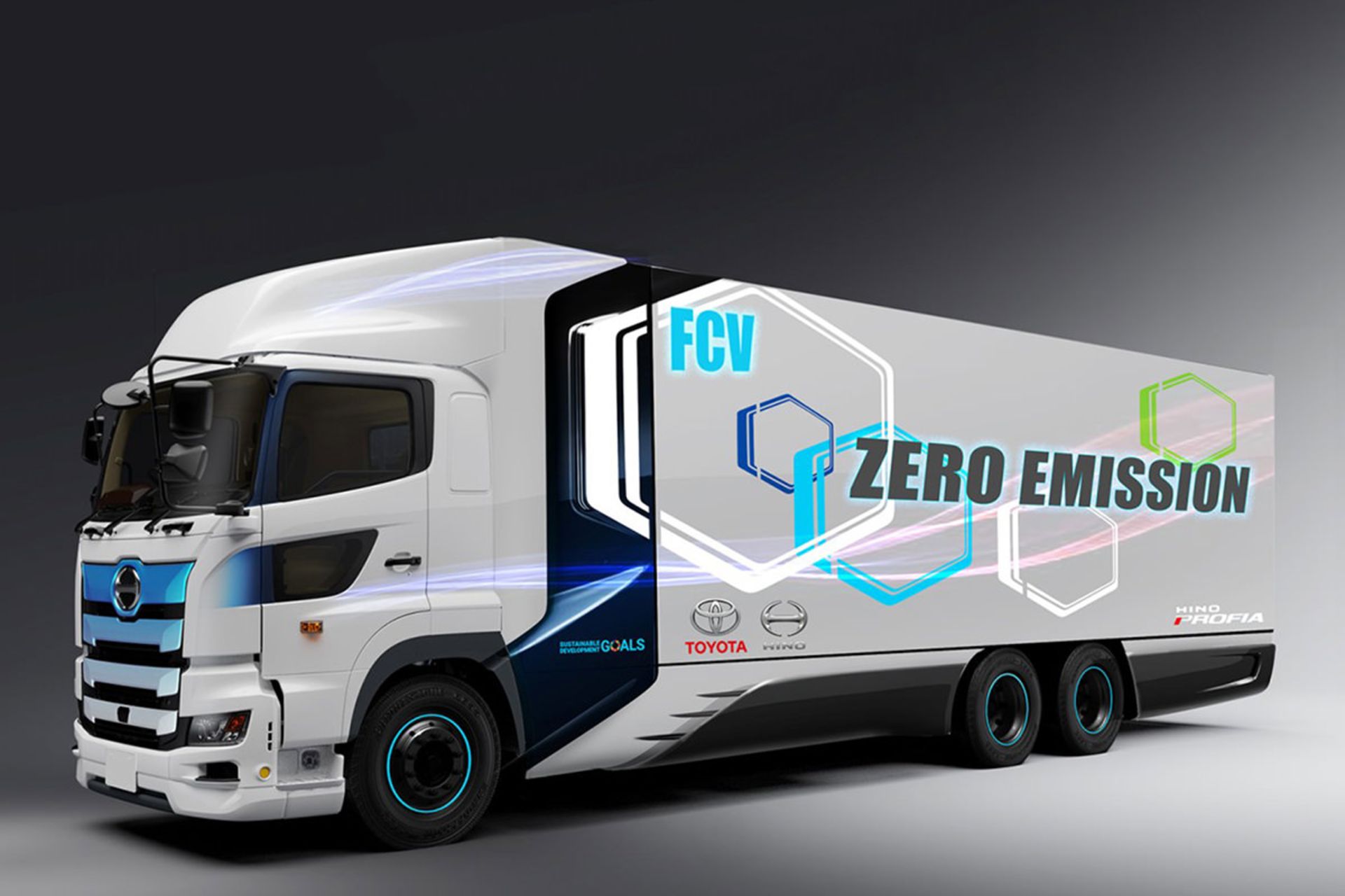 کامیون پیل سوختی / fuel cell هیدروژنی تویوتا / Toyota با همکاری هینو / Hino