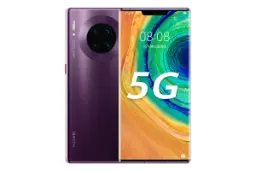 نمای پشت و جلو گوشی هواوی میت ای پرو 5G رنگ بنفش