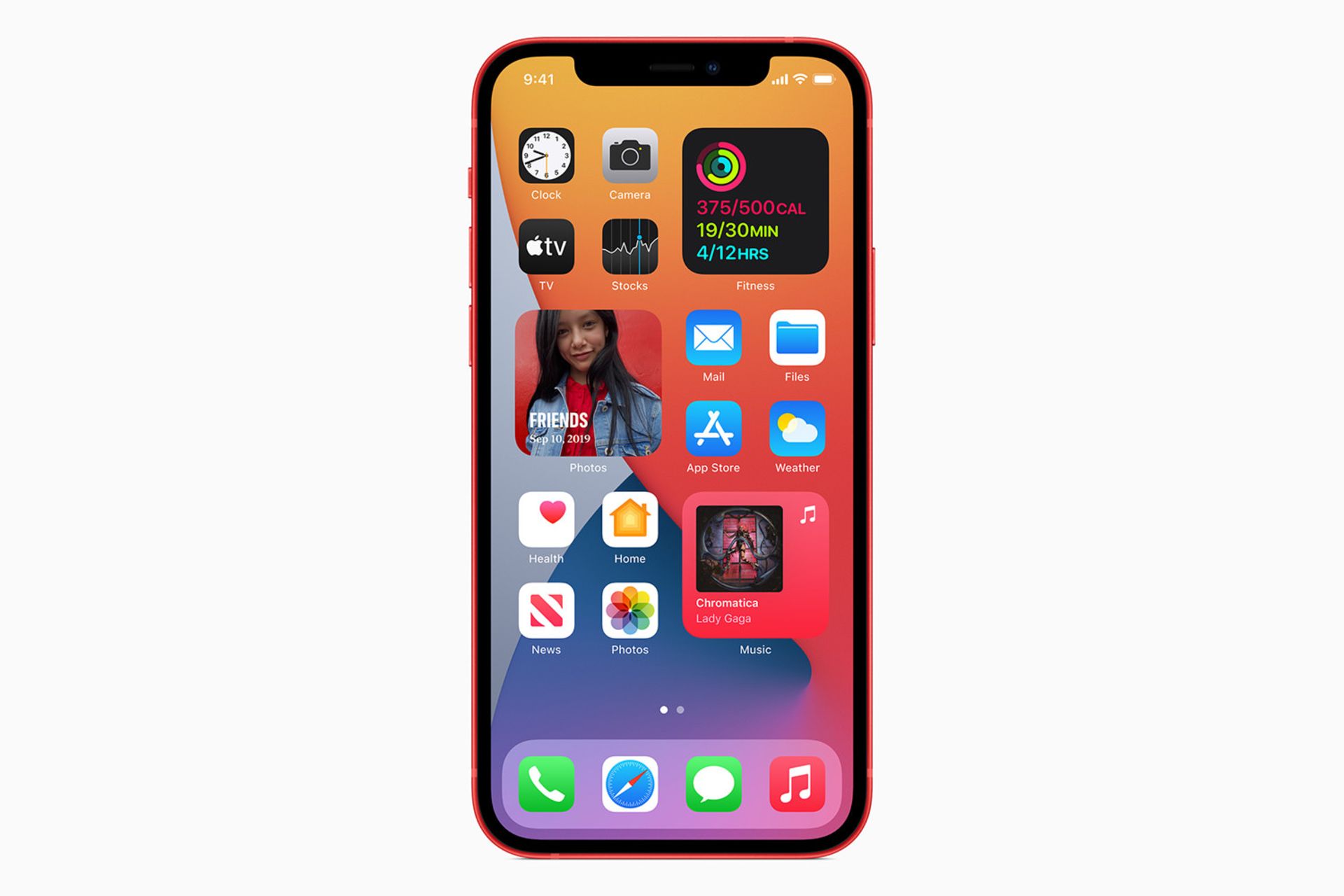 نمای جلو آیفون ۱۲ اپل / Apple iPhone 12 با iOS 14