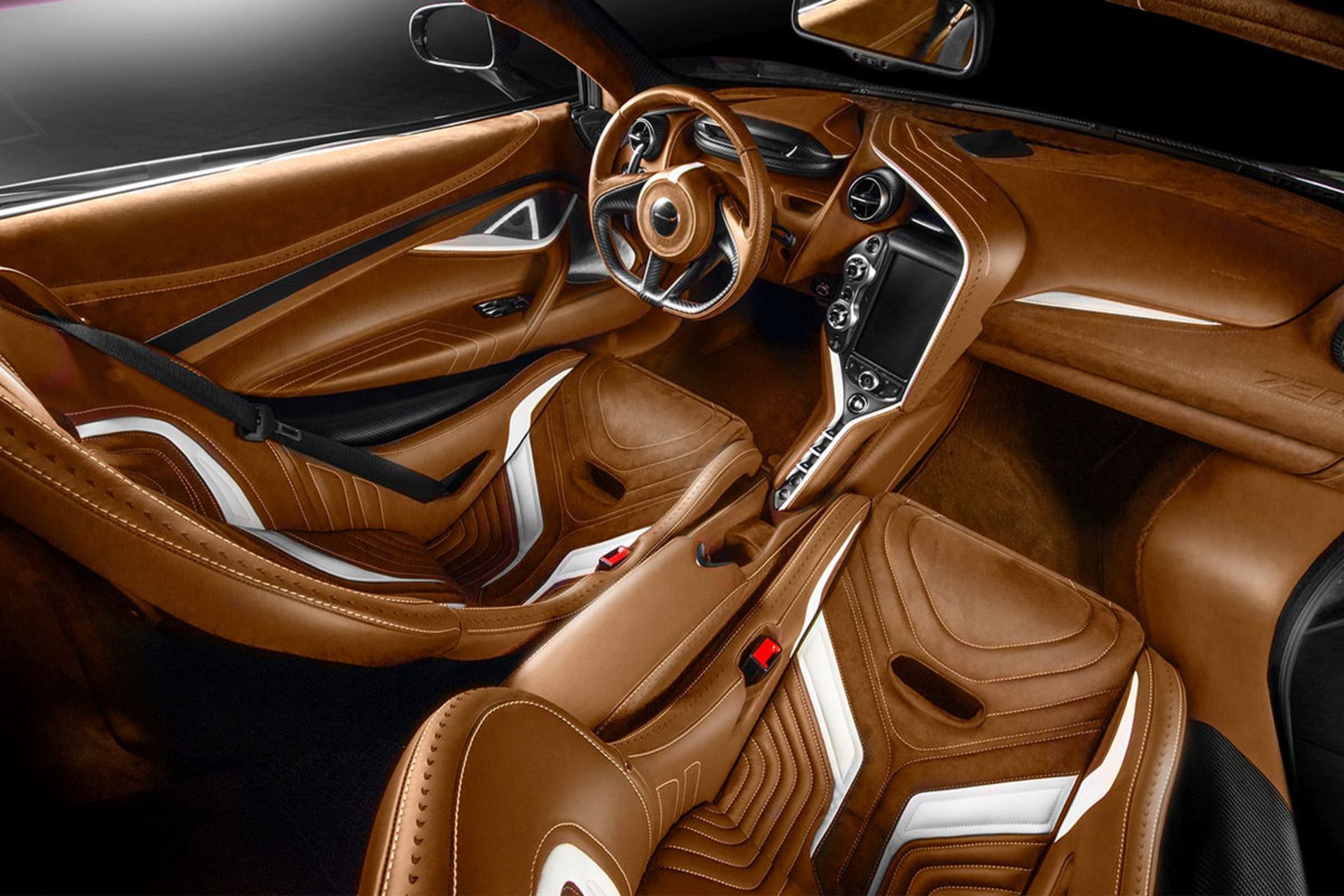 نمای داخل کابین خودروی سوپراسپرت مک لارن / McLaren 720S