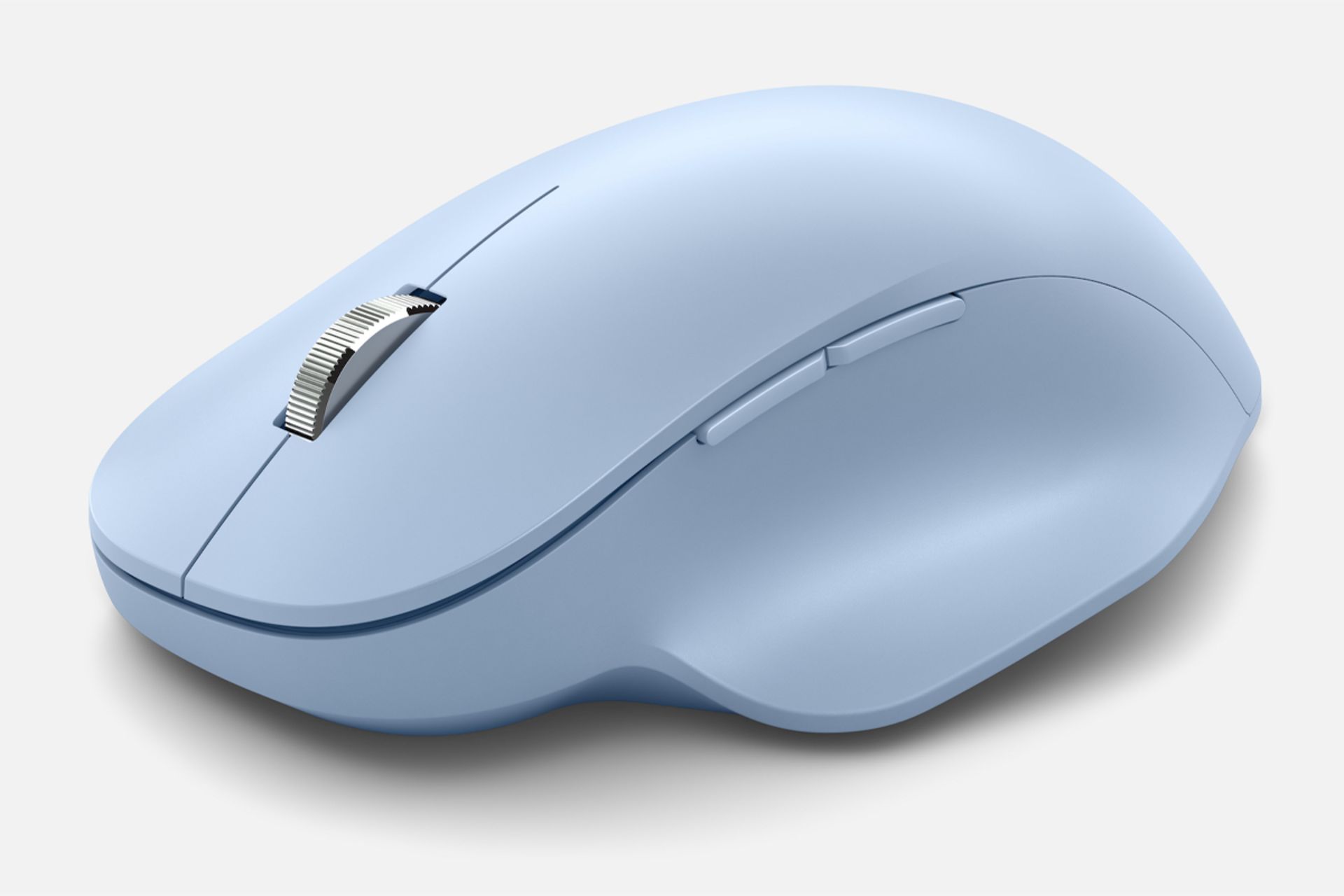 ماوس Bluetooth Ergonomic Mouse مدل آبی نمای سه رخ