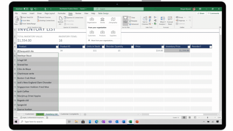 داده های ساخته شده با Power BI در مایکروسافت اکسل / Microsoft Excel