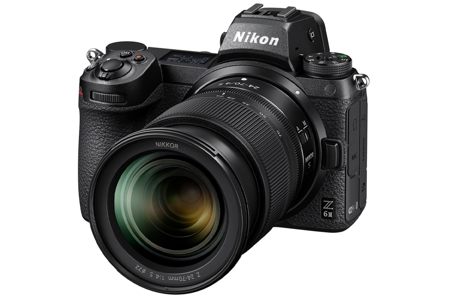 نمای سه رخ جلو دوربین نیکون Nikon Z6 II
