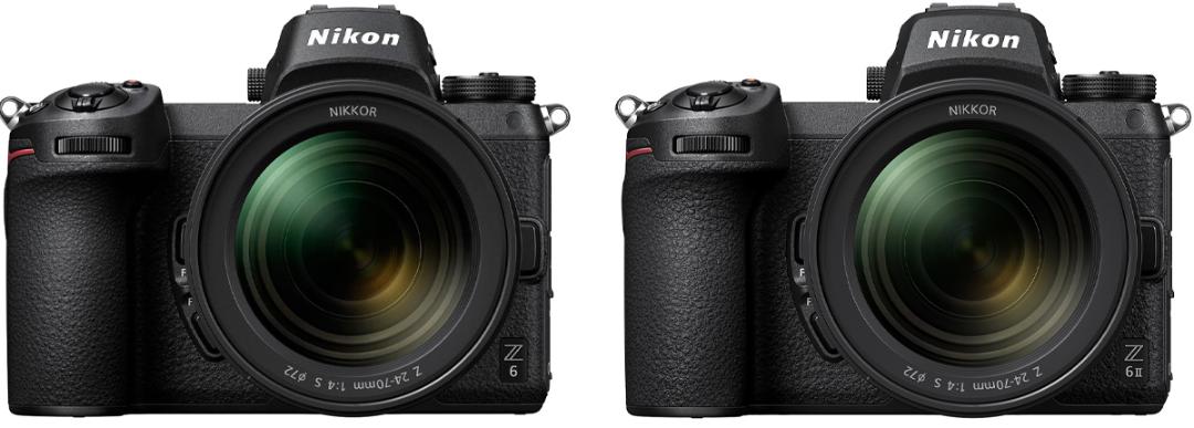 دوربین نیکون Nikon Z6 II در کنار نیکون زد ۶ معمولی