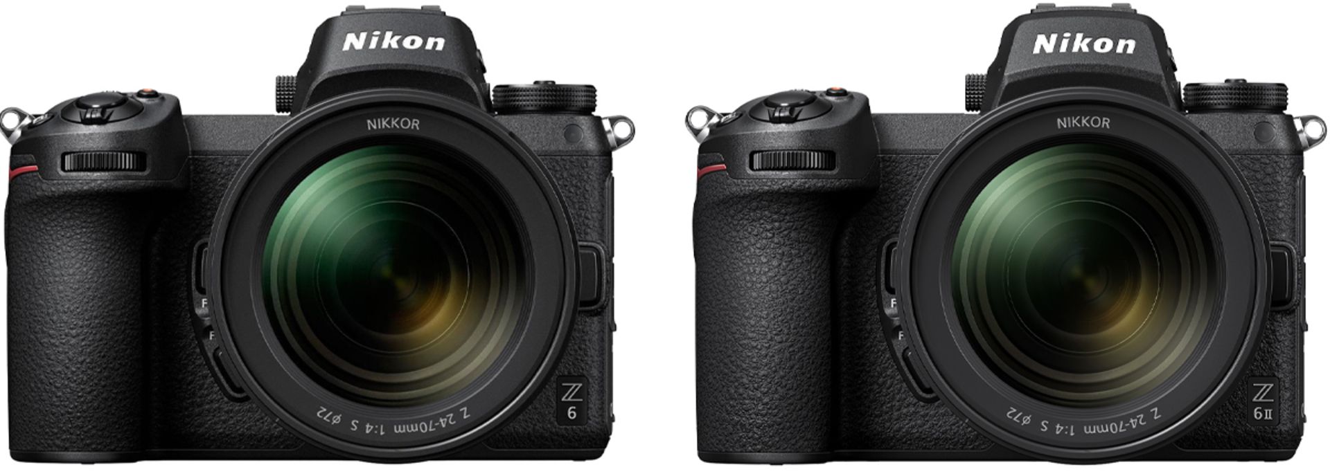 دوربین نیکون Nikon Z6 II در کنار نیکون زد ۶ معمولی
