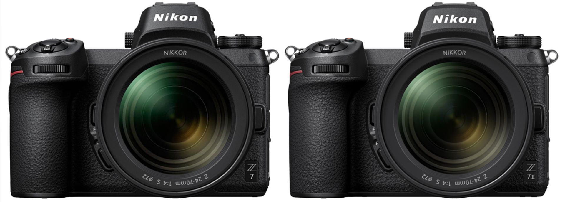 مرجع متخصصين ايران دوربين نيكون Nikon Z7 II در كنار نيكون زد ۷ مدل معمولي