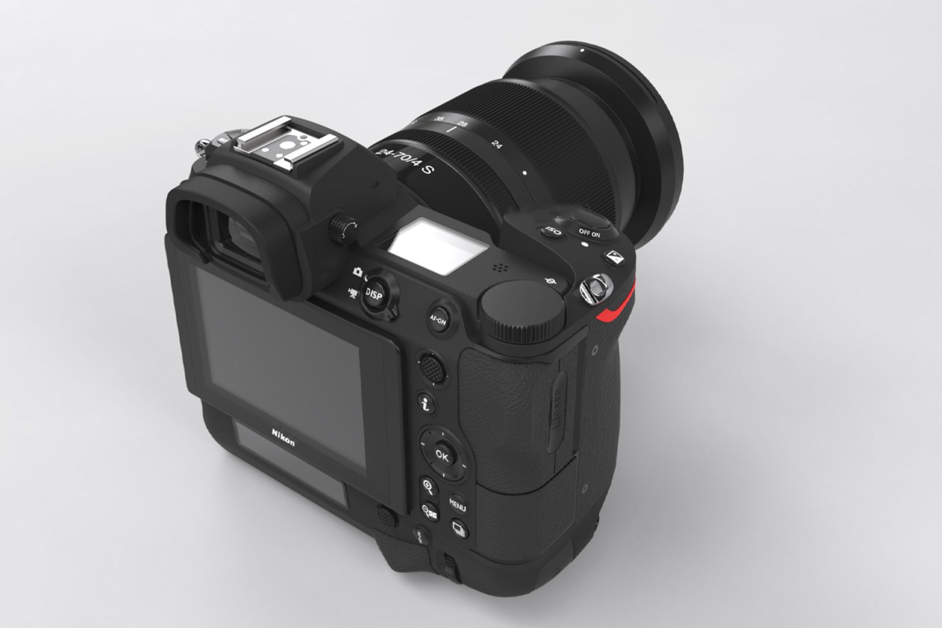 دوربین نیکون زد 9 / Nikon Z9 نمای پشت از بالا نمایشگر LCD و منظره یاب الکترونیکی و دکمه ها