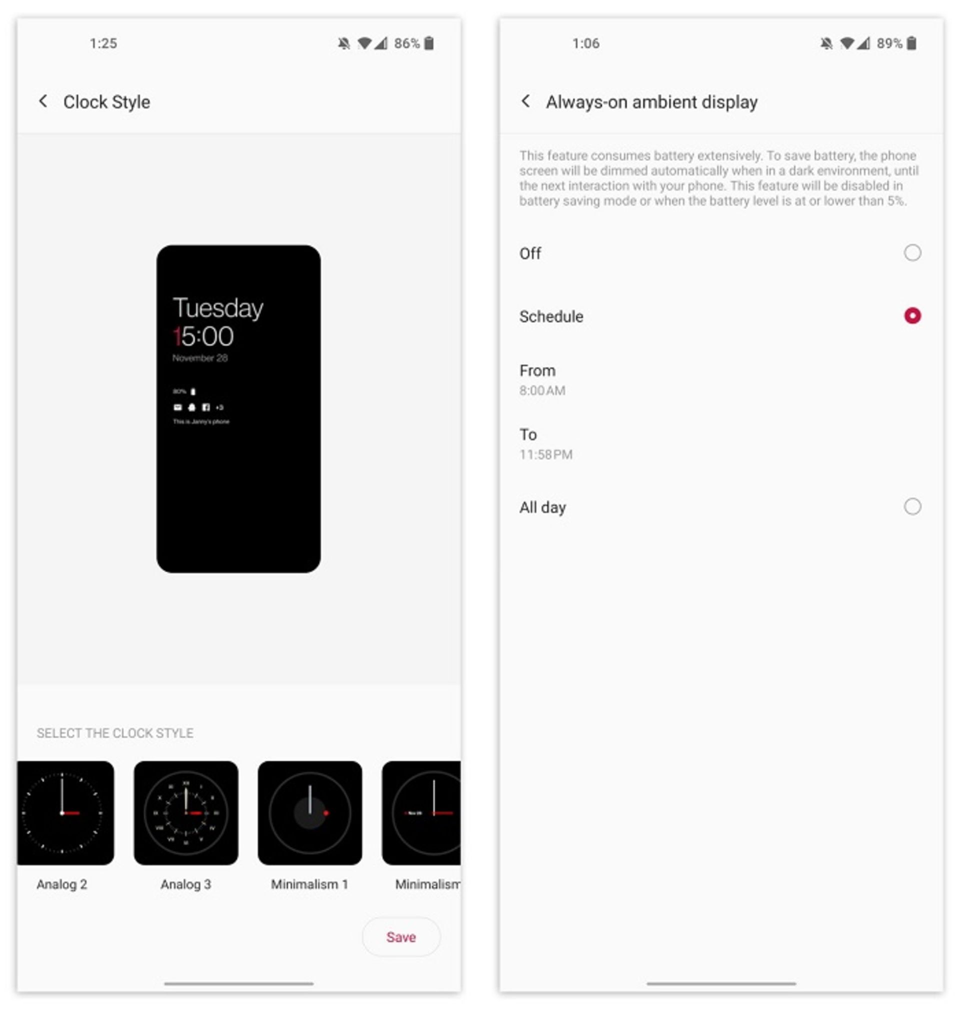 وان پلاس 8 و اندروید 11