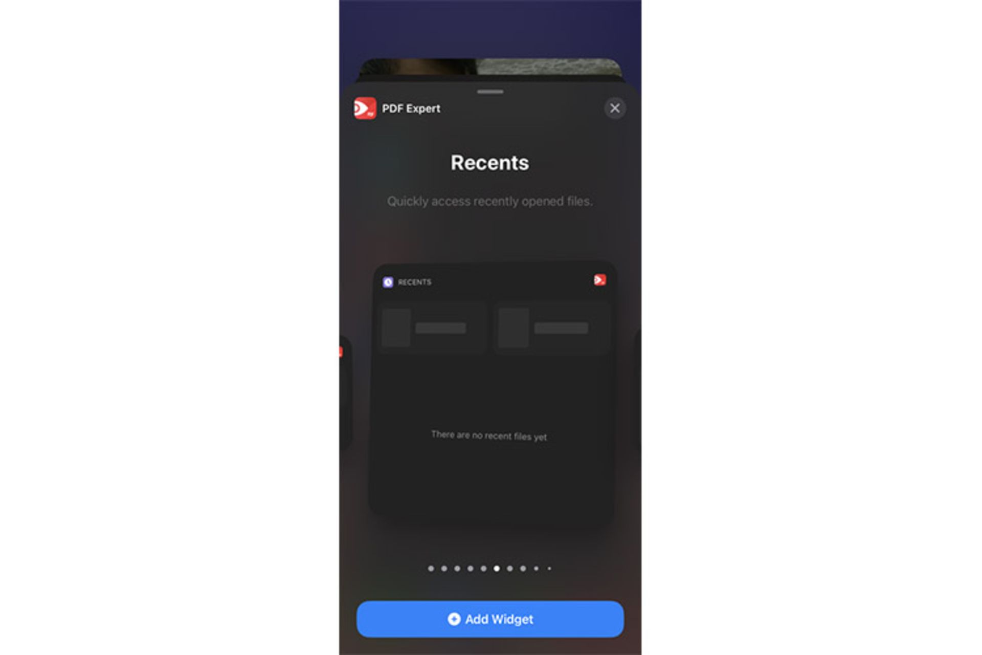 pdf expert ios widget