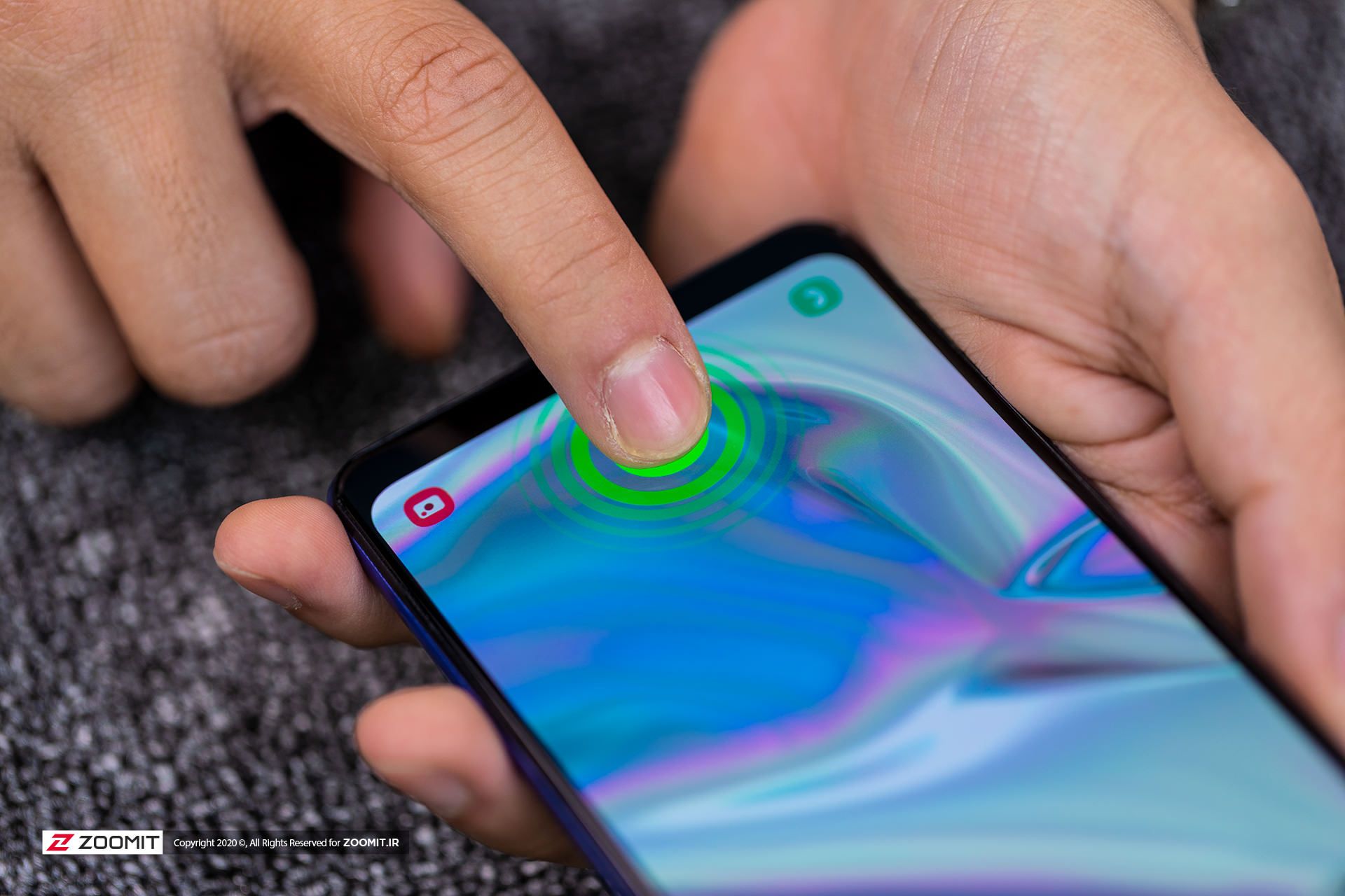 حسگر اثر انگشت گوشی گلکسی A31 سامسونگ 