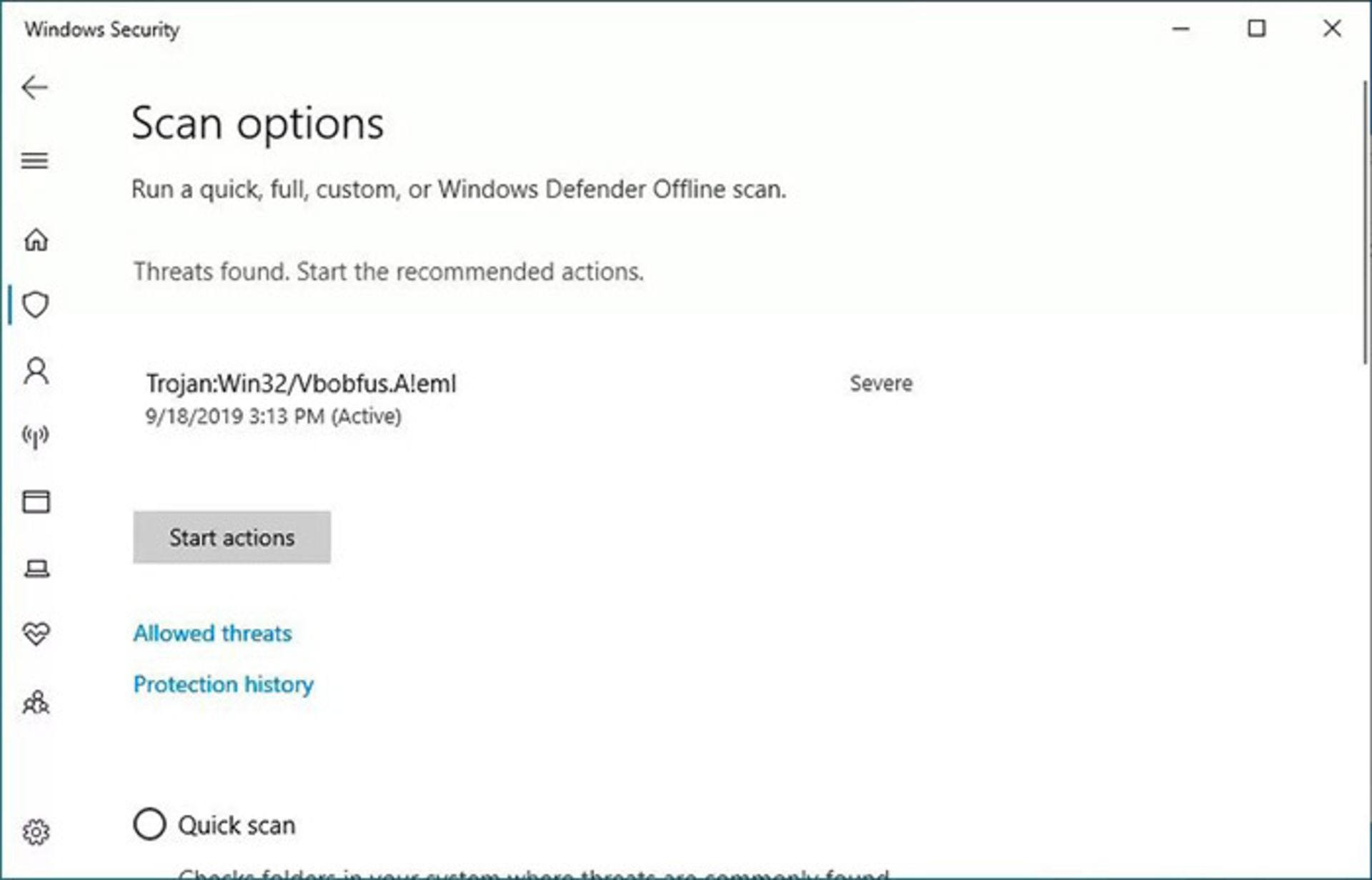تنظیمات اسکن