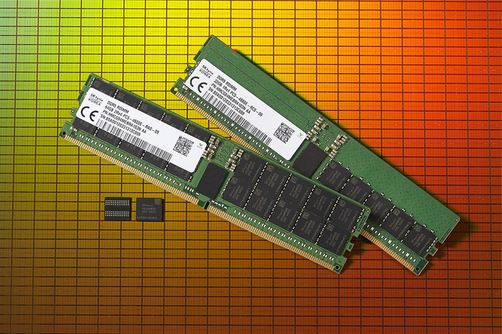 مرجع متخصصين ايران نماي پشت و جلو اولين ماژول DDR5 دنيا SK Hynix