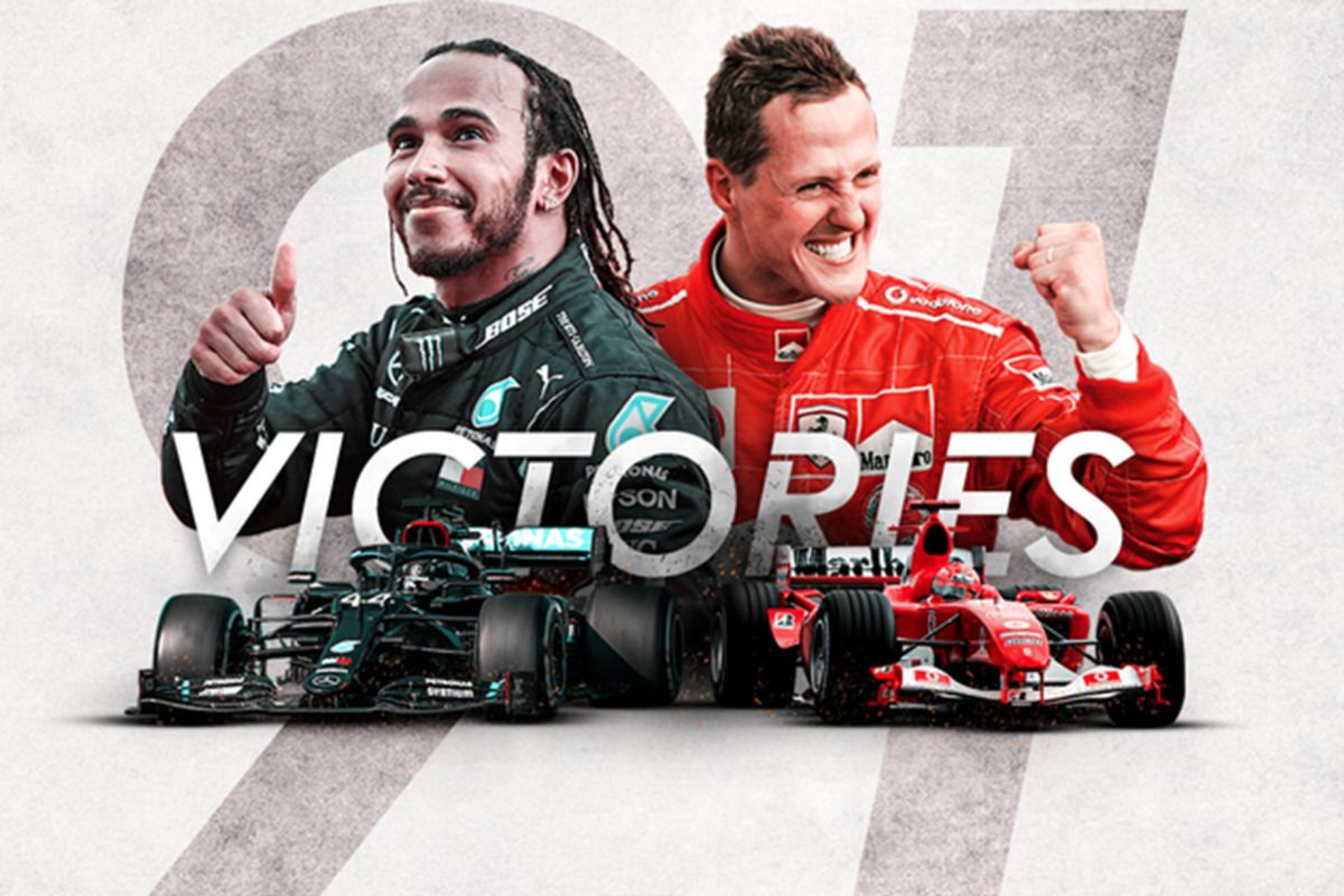 لوئیس همیلتون و مایکل شوماخر