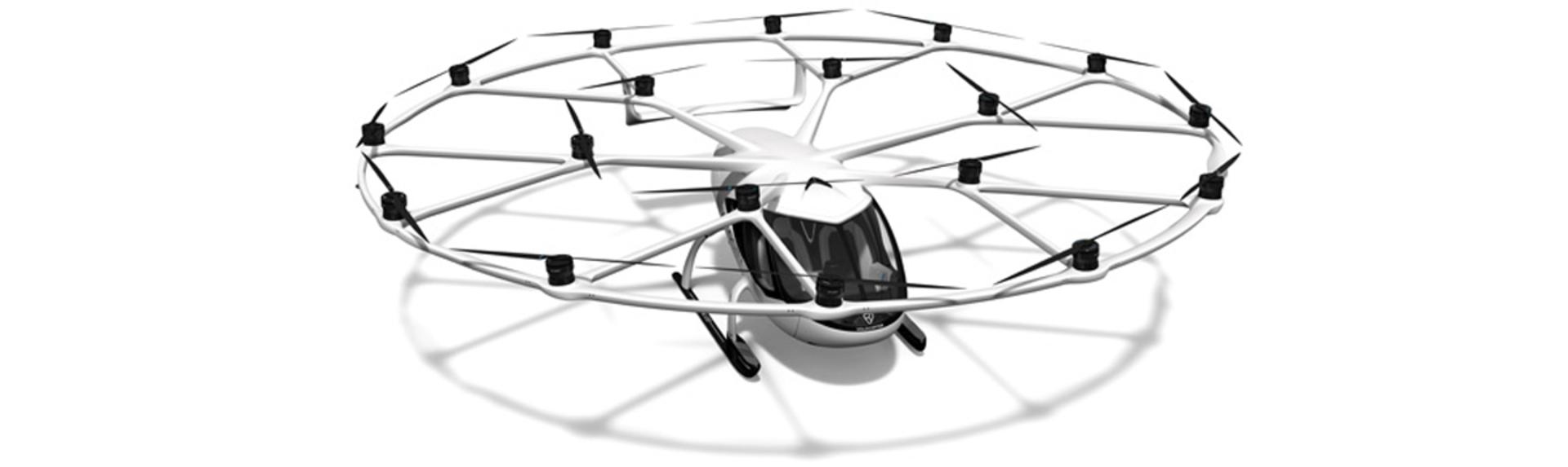 نمای بالا هواپیمای ولوکوپر ولوسیتی / Volocopter Volocity