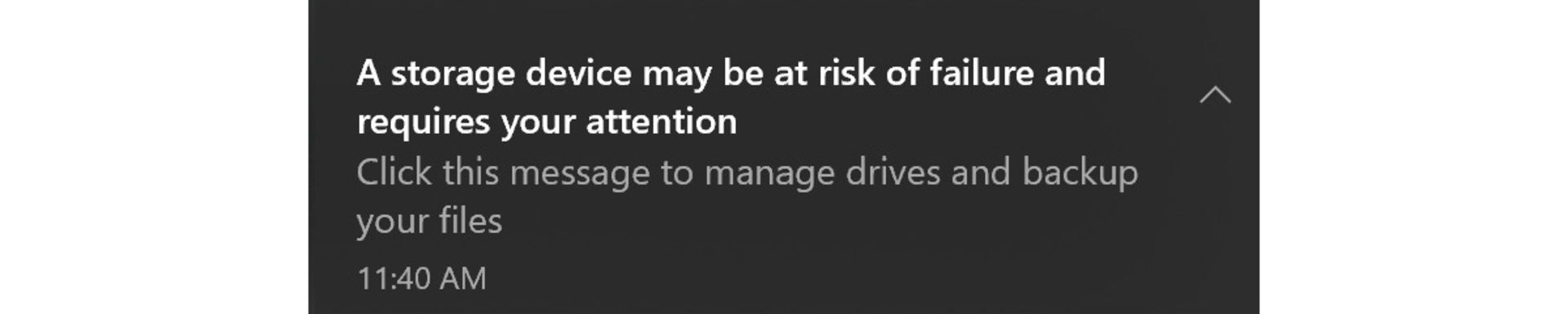 پیام خرابی درایو SSD در ویندوز ۱۰ / Windows 10 مایکروسافت