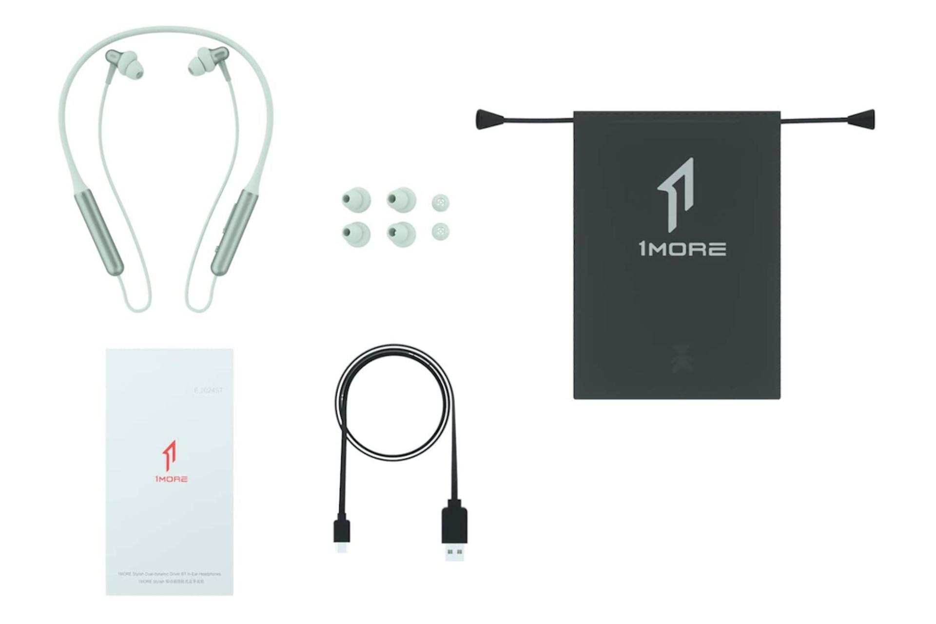 اقلام همراه هدفون بی سیم وان مور 1MORE Stylish Dual-Dynamic Driver BT