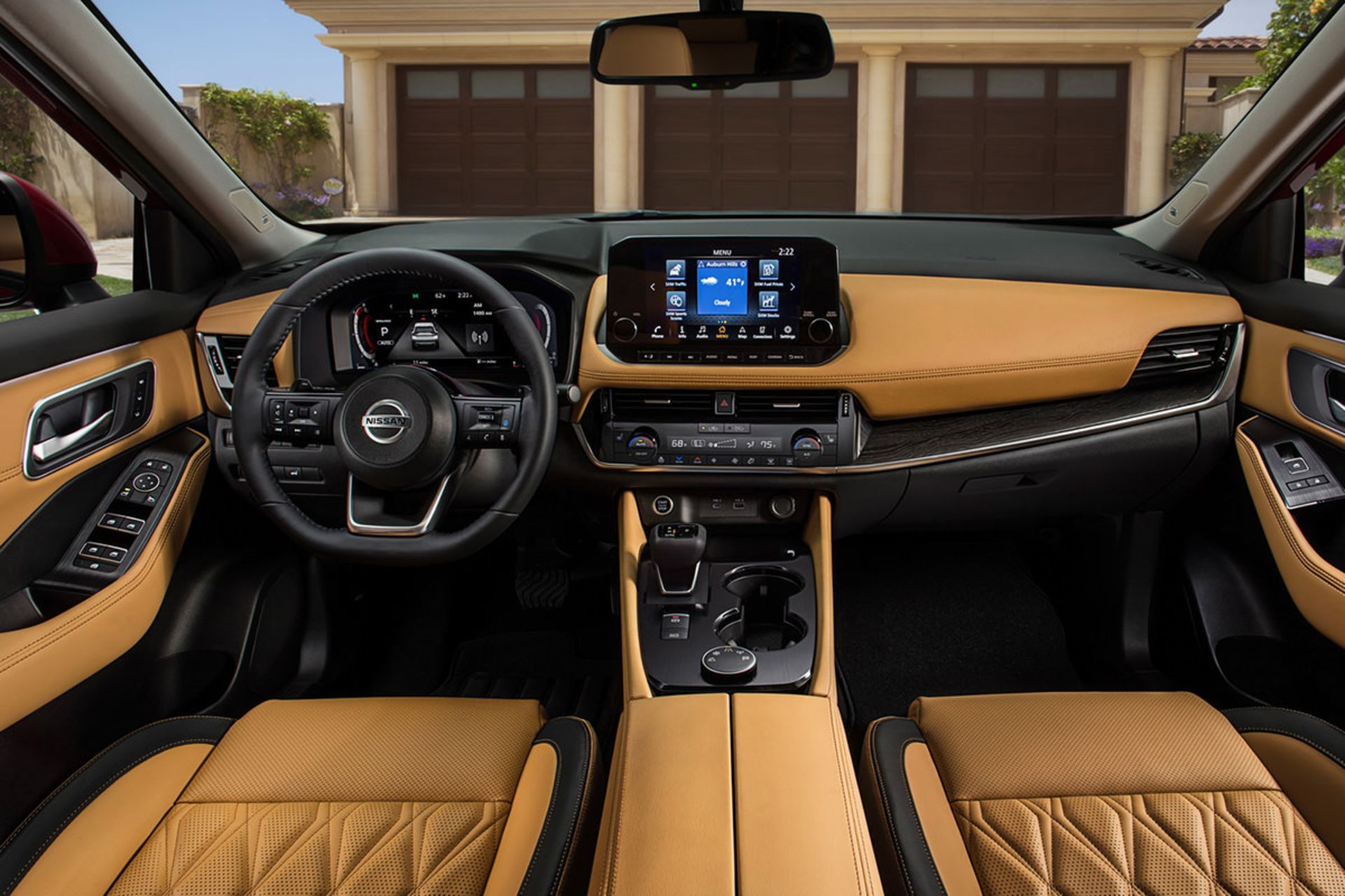 نمای کابین کراس اور نیسان روگ / ایکس تریل / 2021 Nissan Rogue خاکستری رنگ