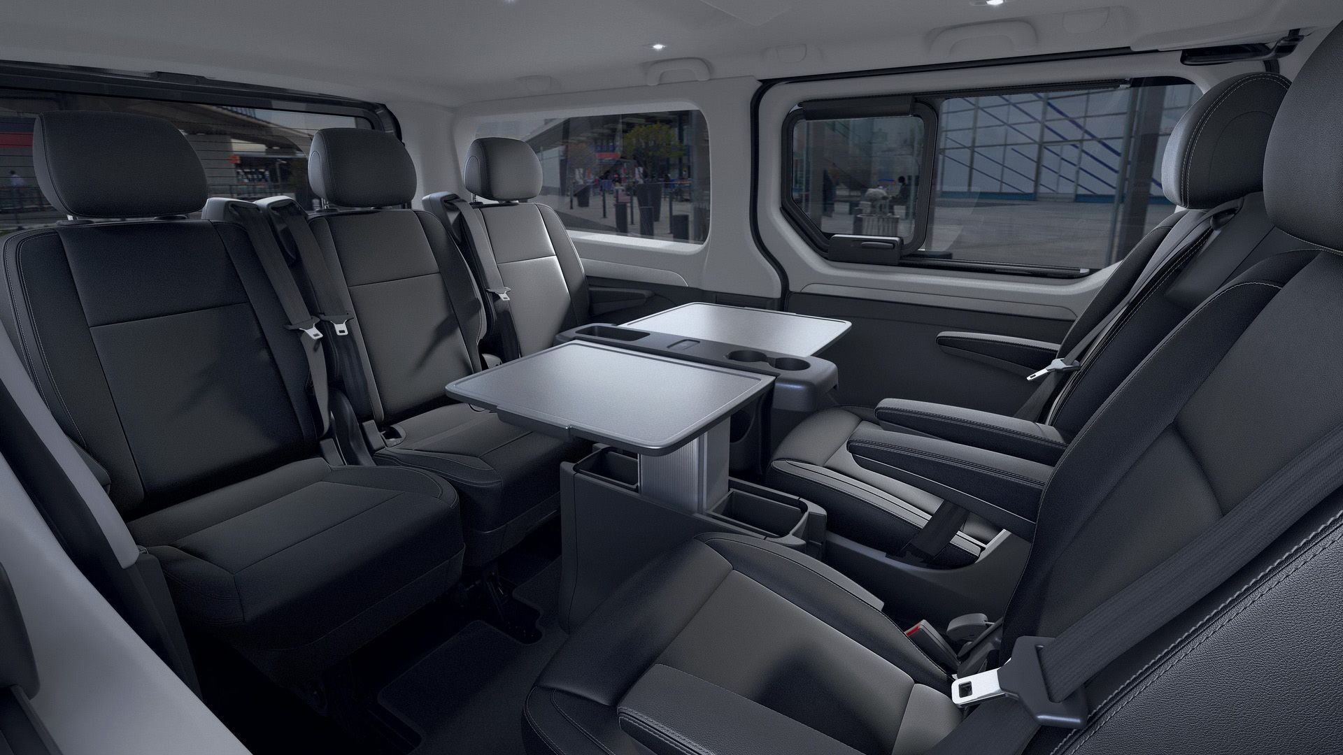 نمای صندلی های عقب چهارم ون رنو ترافیک / renault trafic 