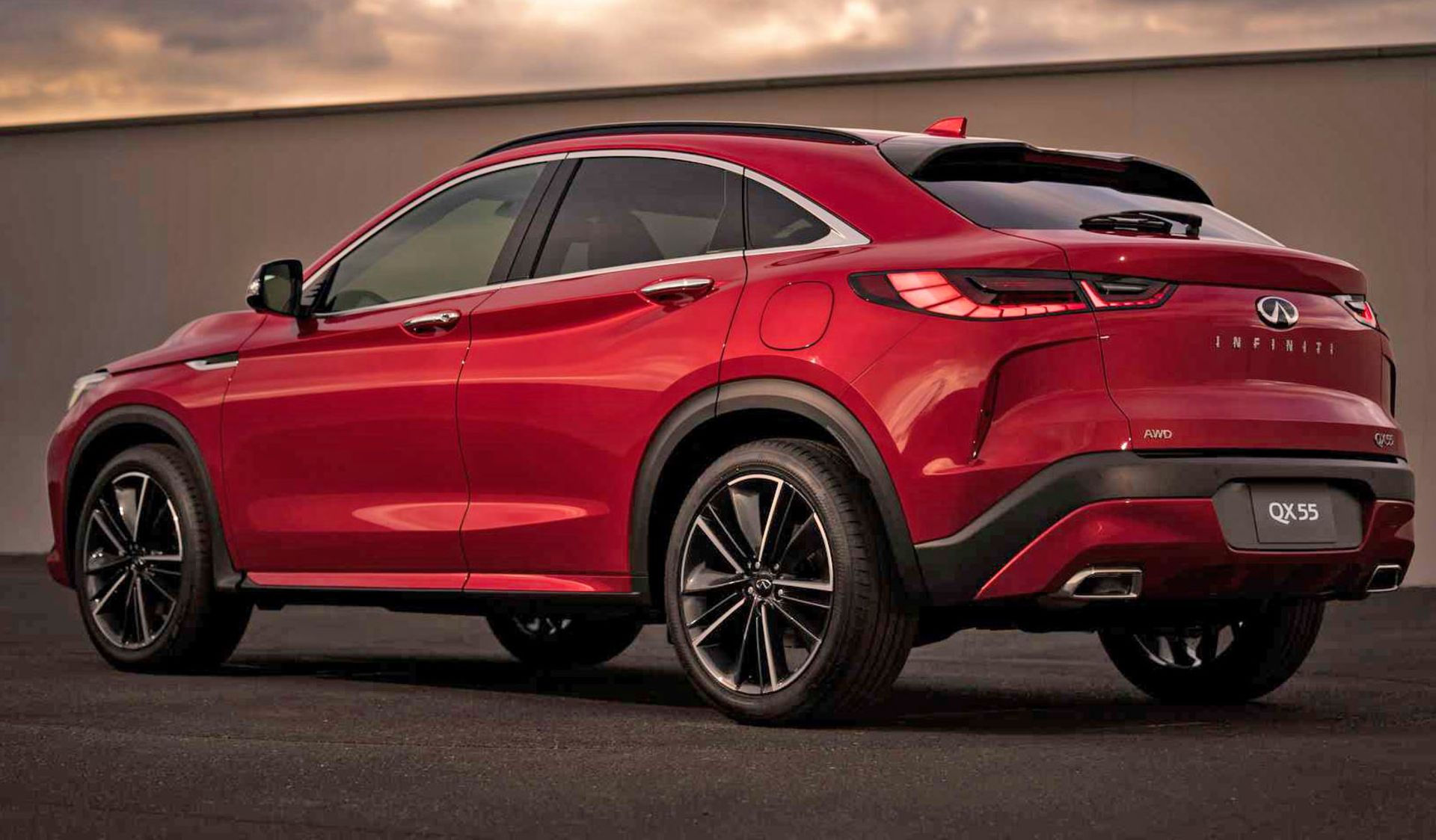  Infiniti QX55 شاسی بلند اینفینیتی کیوایکس55 نمای پشت